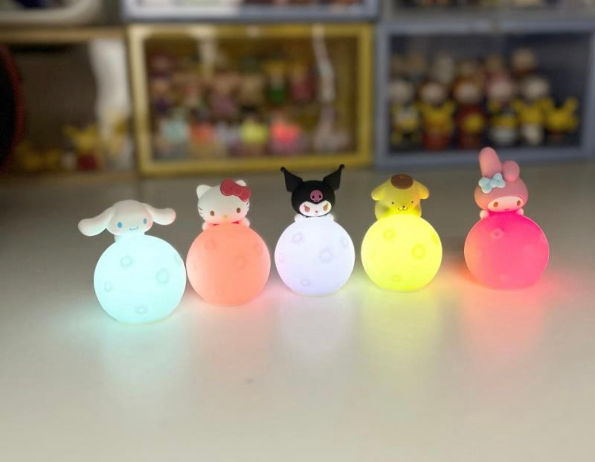 [Free Shipping]Sanrio squash moon automatically color change lamp