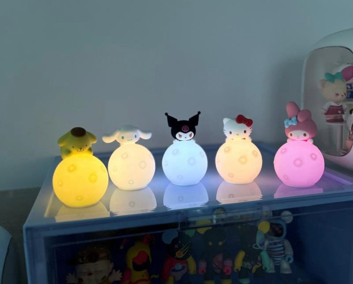 [Free Shipping]Sanrio squash moon automatically color change lamp